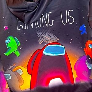 Among Us hoodie EUC only worn once size Medium.